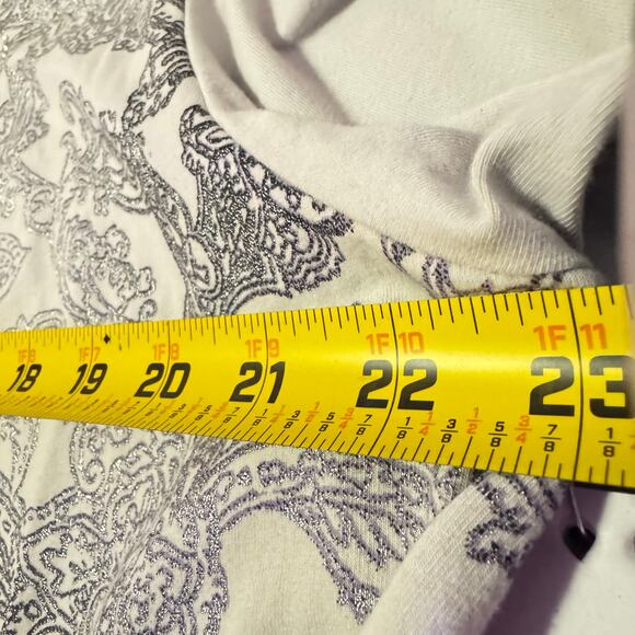 Alfred Dunner Grey/Black with Rhinestones Shirt Sz XL - Picture 4 of 6